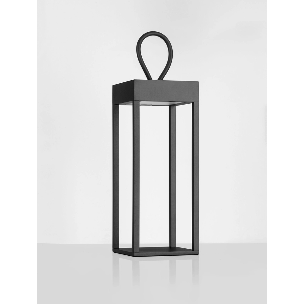 Zwarte tafellamp Lucia oplaadbaar Lyora 5212017448224