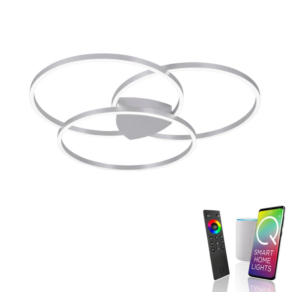 Plafondlamp Q-Kate design rond Paul Neuhaus 4012248342930
