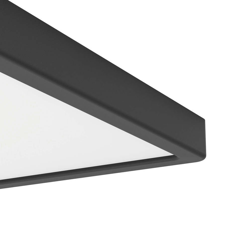 Led plafonnière Fueva 6 vierkant - zwart - 39x39cm Eglo 9008606330133