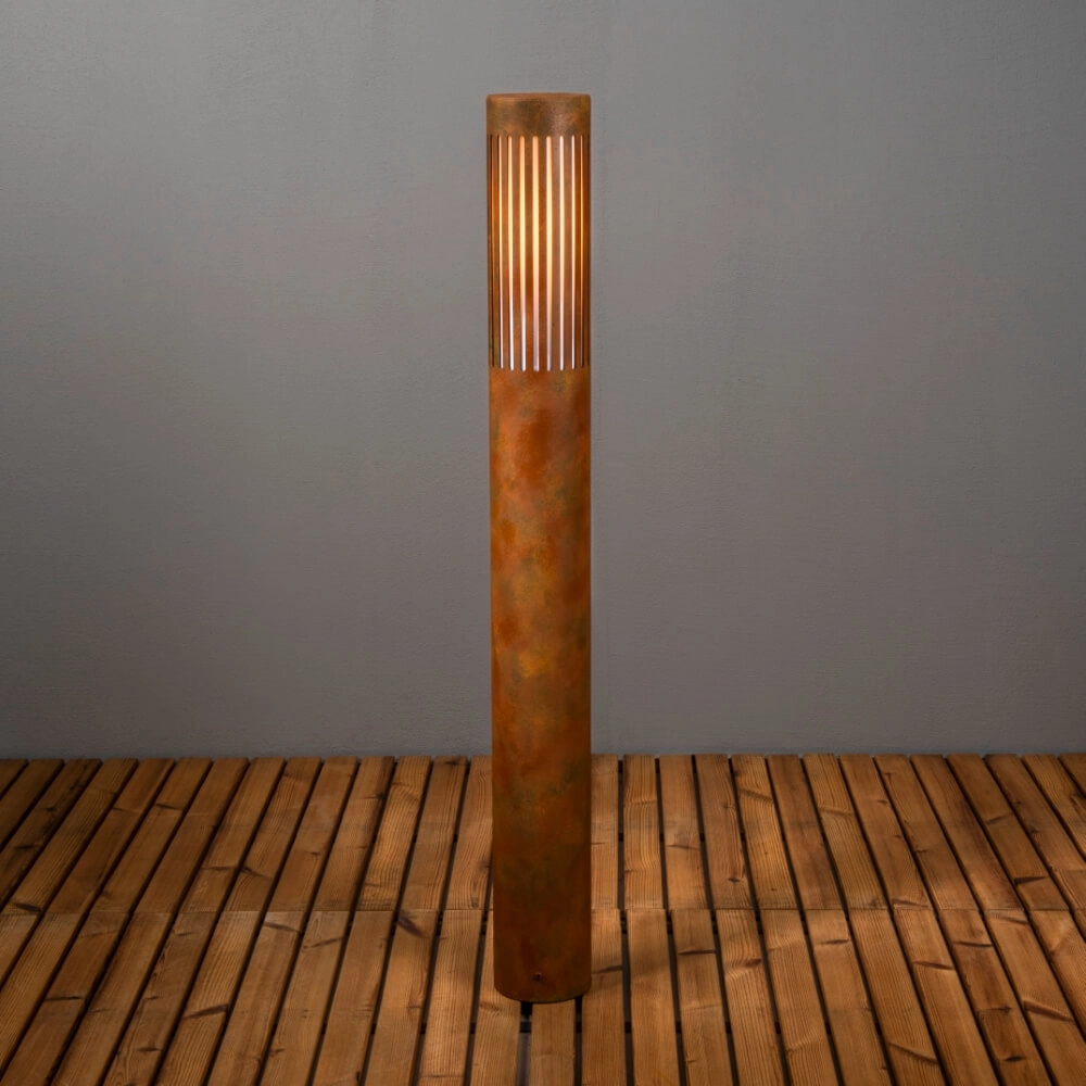 Design padverlichting Pistoia roestbruin Design padverlichting Pistoia roestbruin