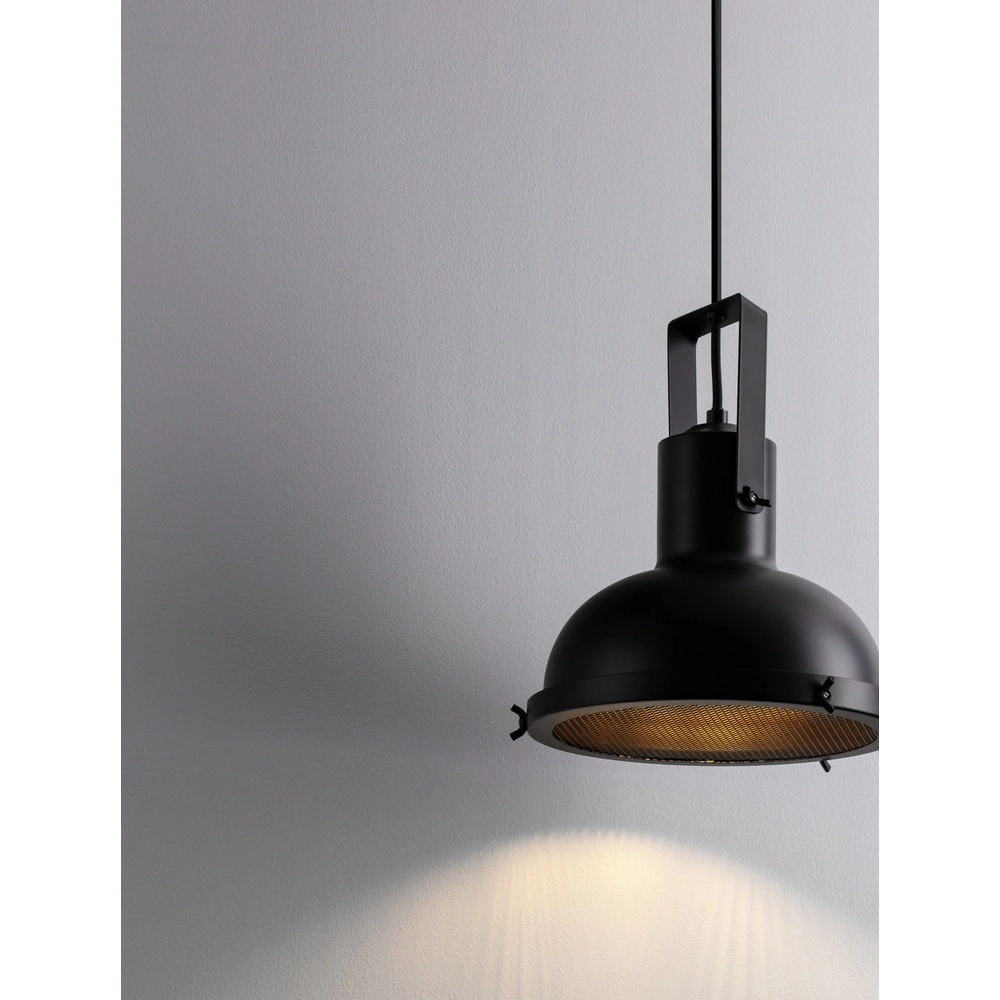 Hanglamp Ruvi 1-lichts zwart Lyora 5212017446329