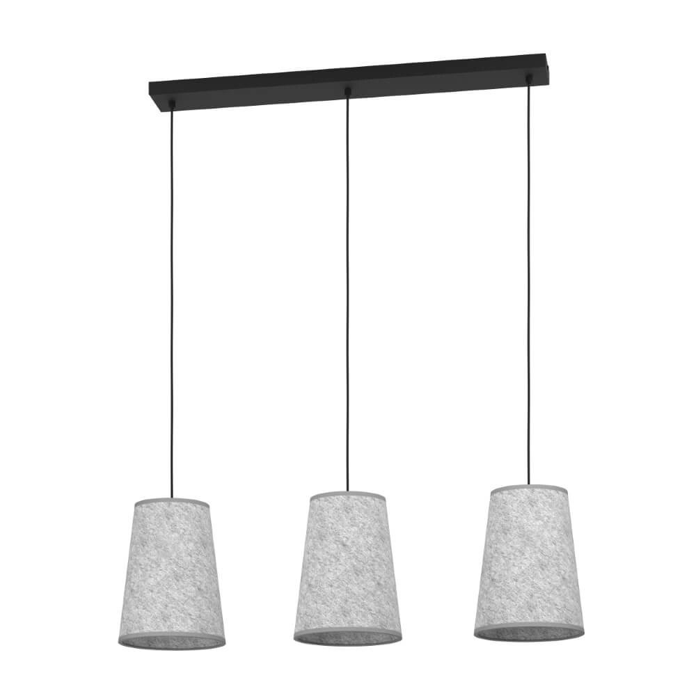 Textiel hanglamp Alsager 3-lichts