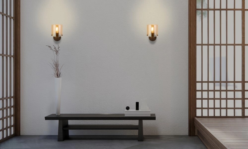 Wandlamp Sweden mocha bruin Searchlight 5053423272023