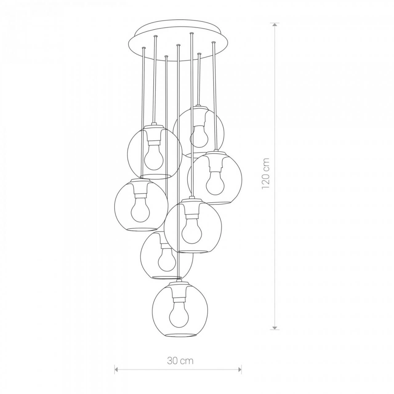 Glazen vide hanglamp Vetro Lyora 5903139913195