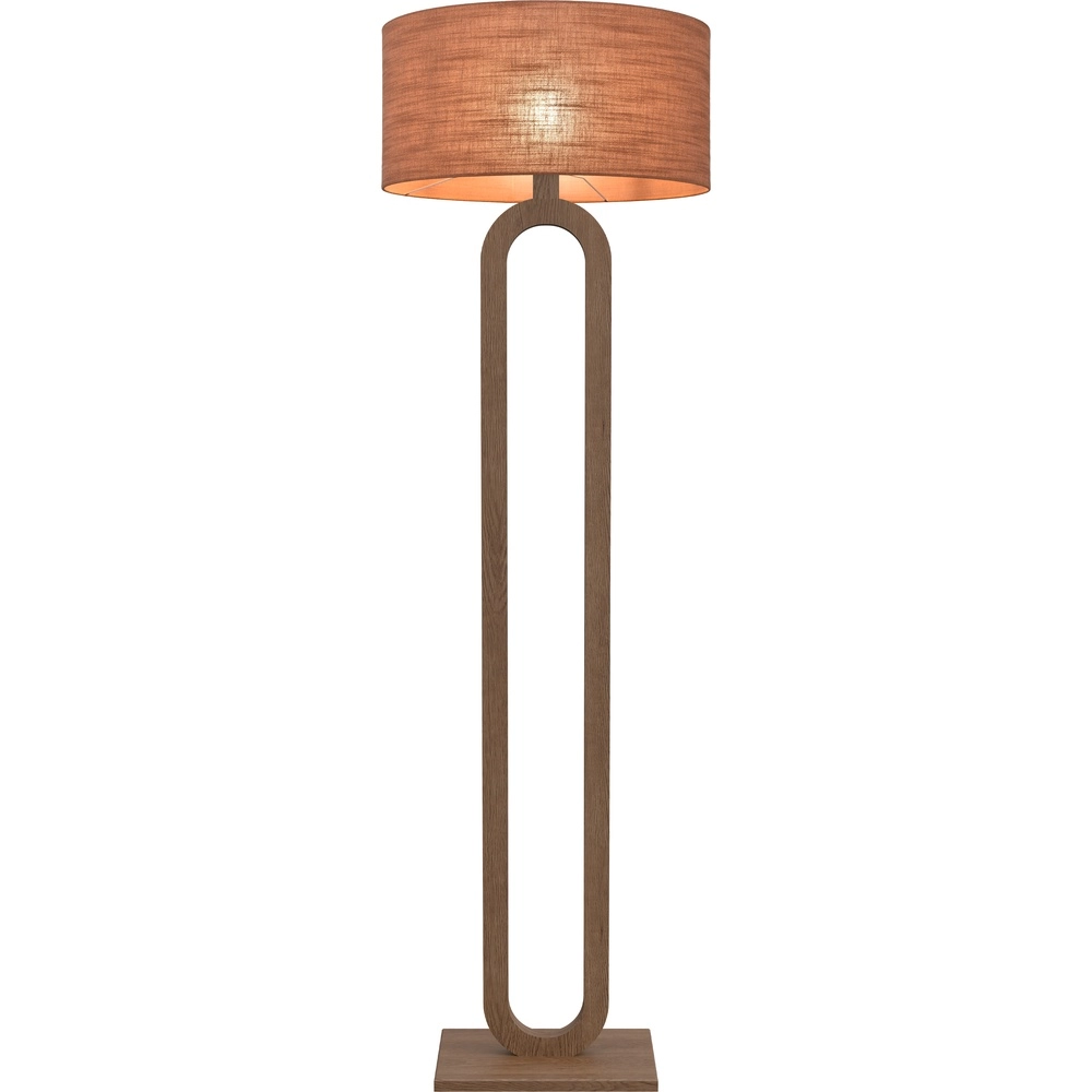 Vloerlamp Sino Loop donker hout Masterlight