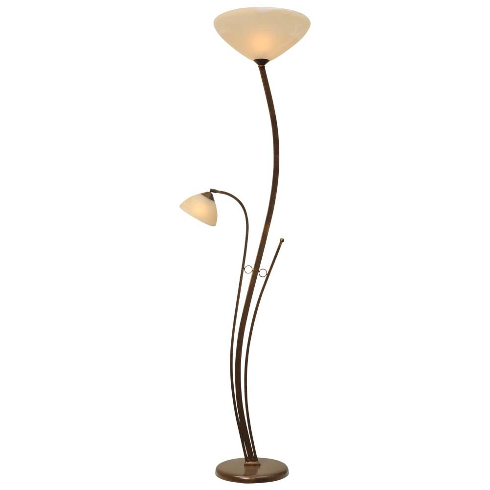 Vloerlamp Bolzano 182 met leeslamp Vloerlamp Bolzano 182 met leeslamp