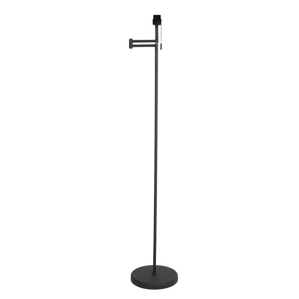 Vloerlamp Bella zwart met bamboe kap Steinhauer 8712746174588