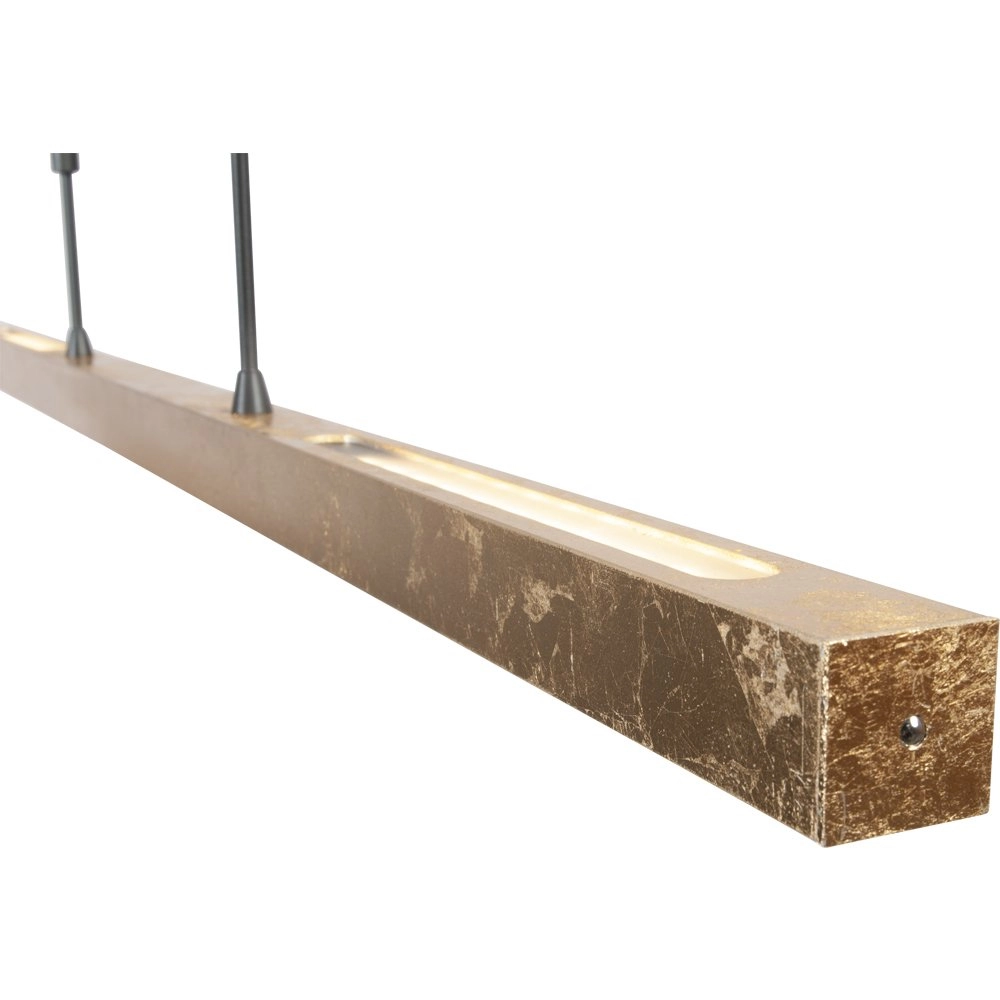 Zwarte hanglamp Real 3 100cm met goud Masterlight 8718121209111