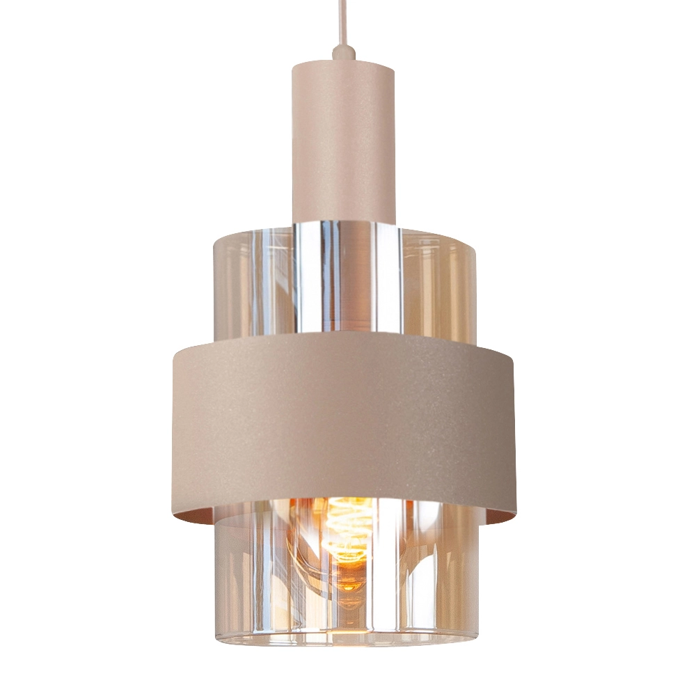 Eettafel hanglamp Marrone 5L - zand Highlight 8718379052095