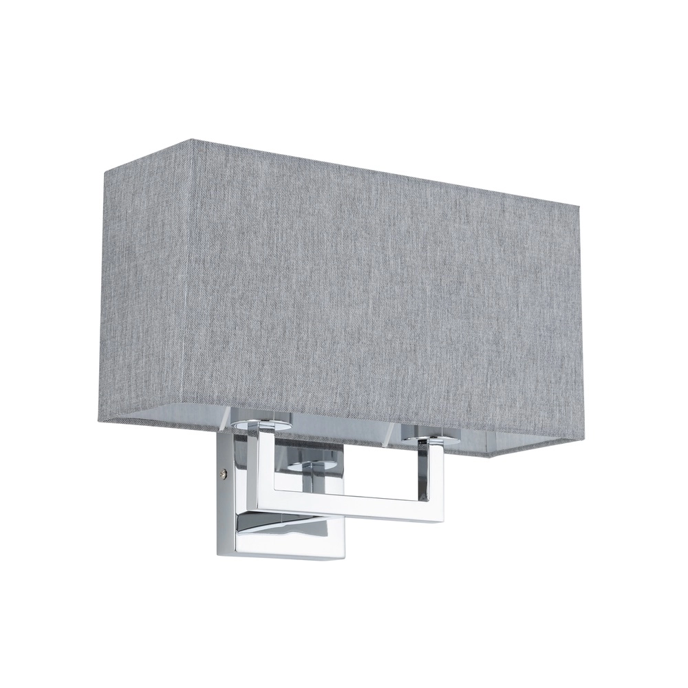 Wandlamp Hotel Mood 35,5cm grijs
