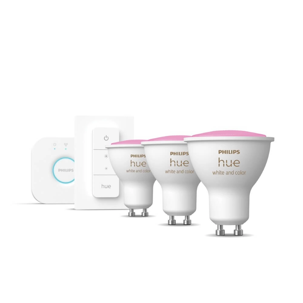 Hue Starterpack - GU10 - 5W - White and Color set van 3 Philips 8720169254503