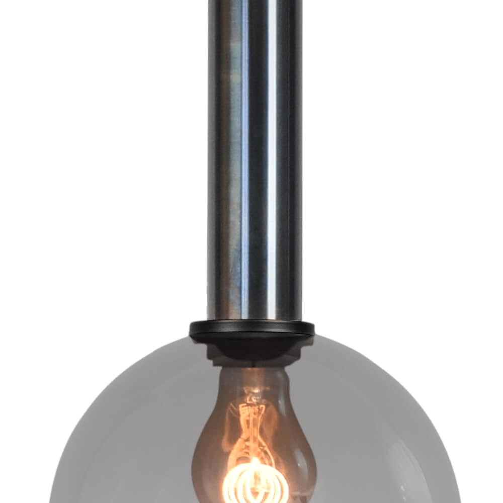 Hanglamp Ø 20cm Bella 2 Dappled oil met smoke glas Masterlight 8718121334202