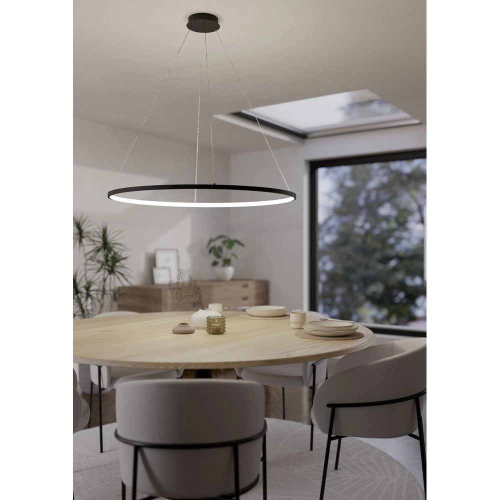 XL led hanglamp Parruta Ø 99cm - zwart Eglo 9008606315697
