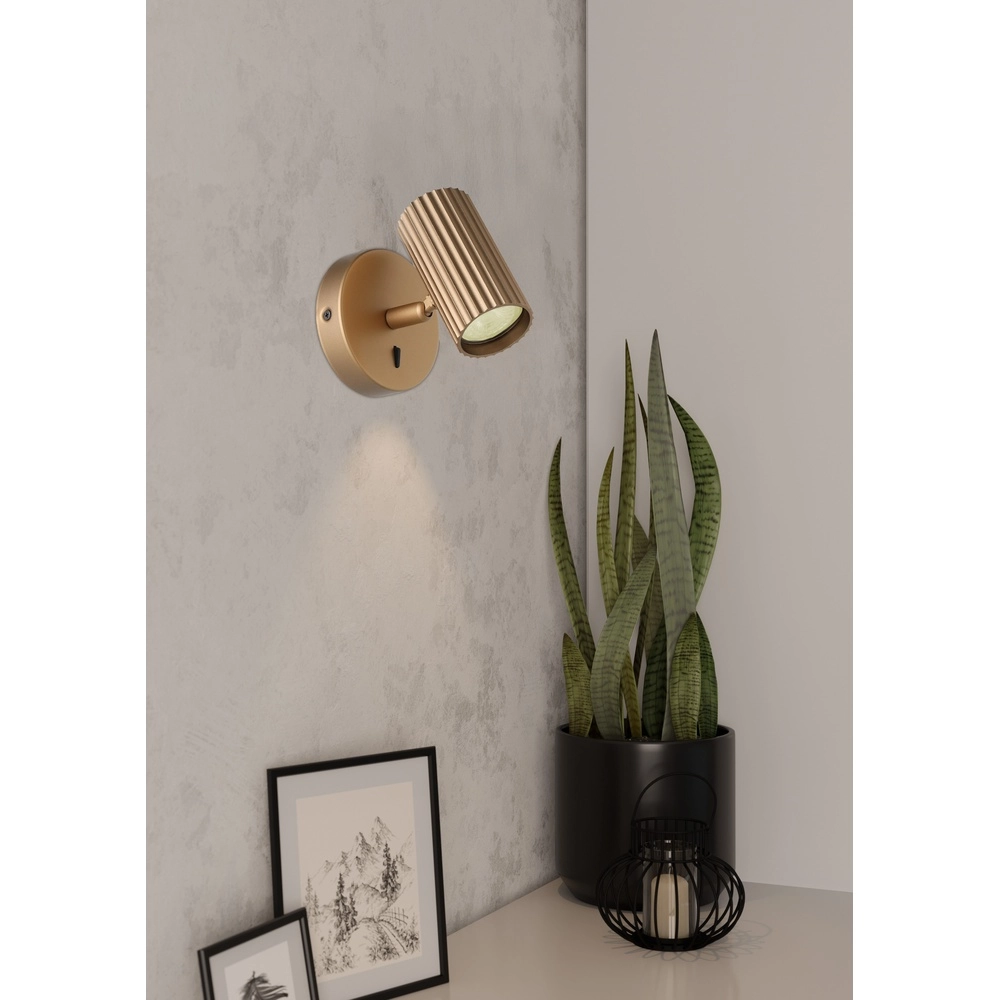 Opbouwspot Portillo enkel goud Eglo 9008606360543