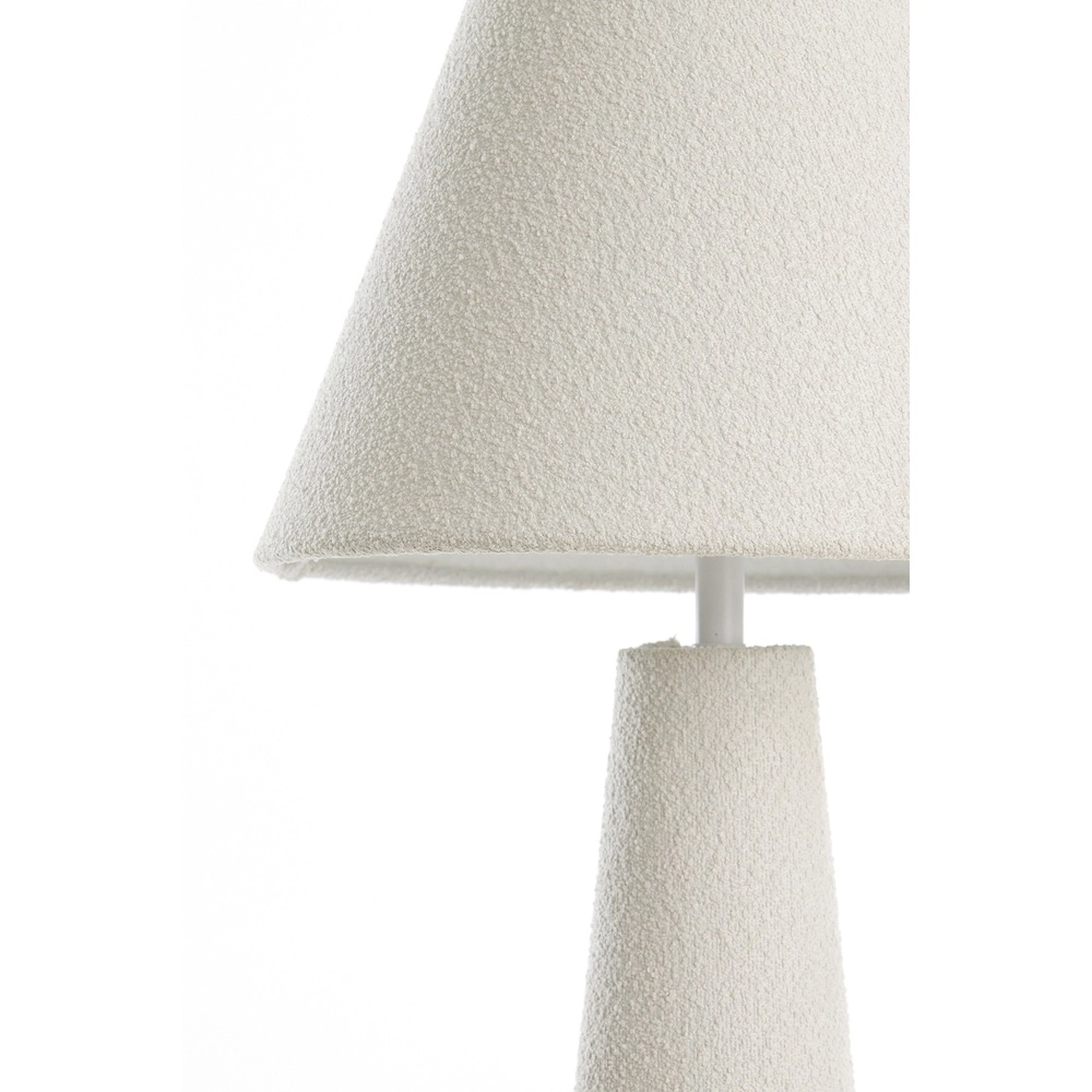 Schemerlamp Devia Ø 30cm - bouclé - beige Light & Living 8717807759469