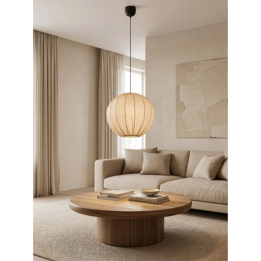Japandi hanglamp Rovum Ø 50cm Trio 4017807703146
