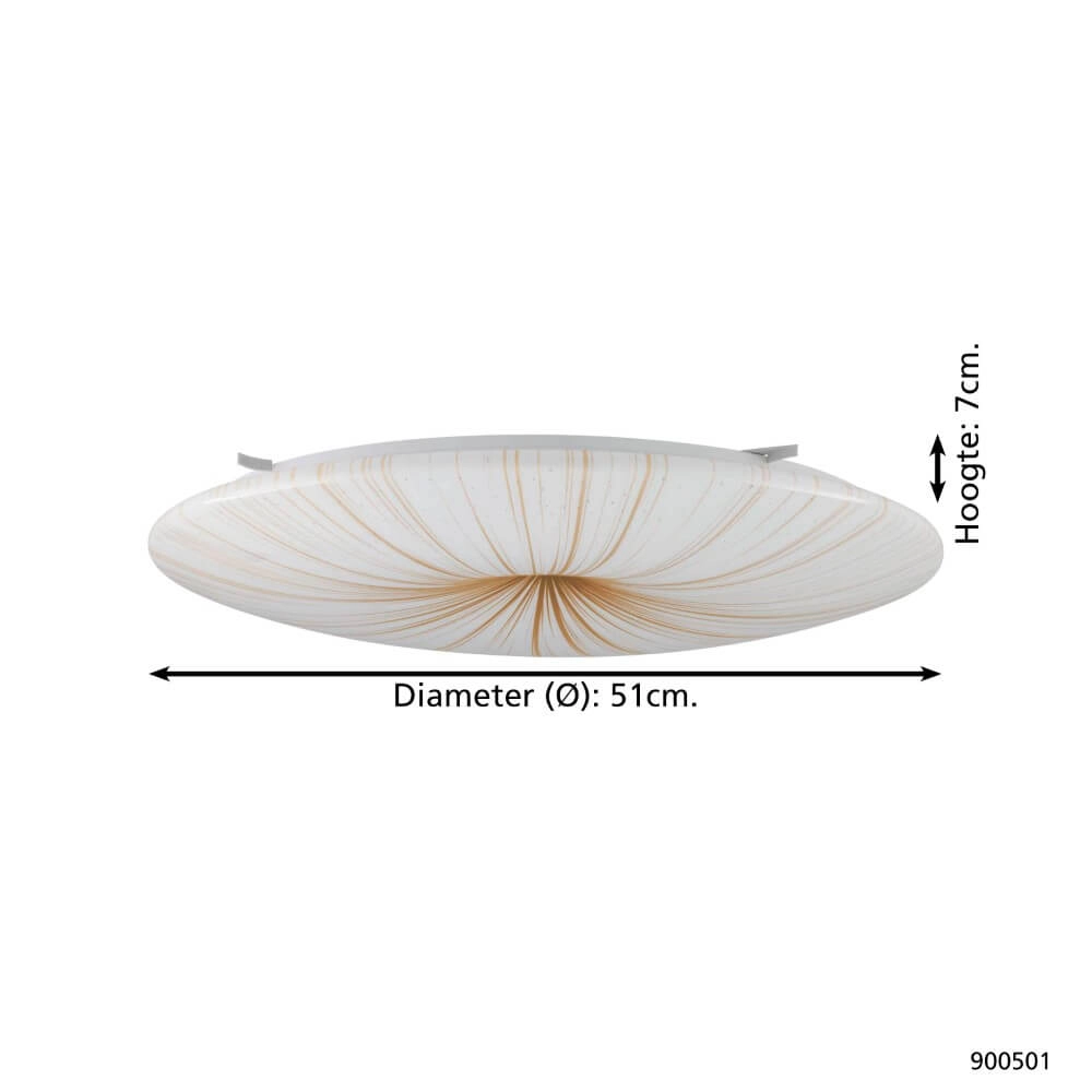Plafonniére met led Nieves 1 Ø 51cm Eglo 9008606239658