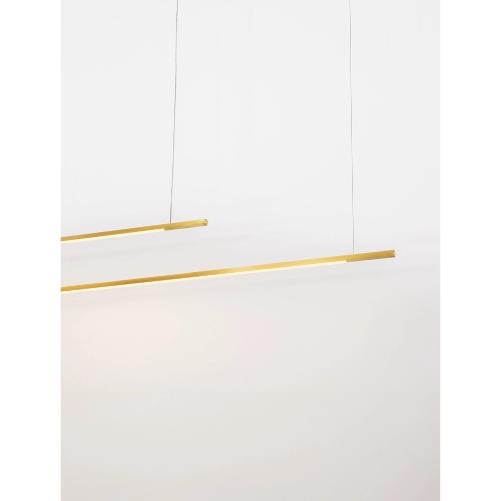 Strakke hanglamp Brillia goud 161cm Lyora 5212017473806