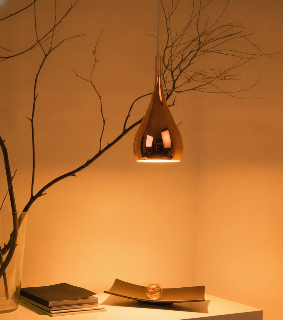 Design hanglamp Cioto Ø 16cm rose goud