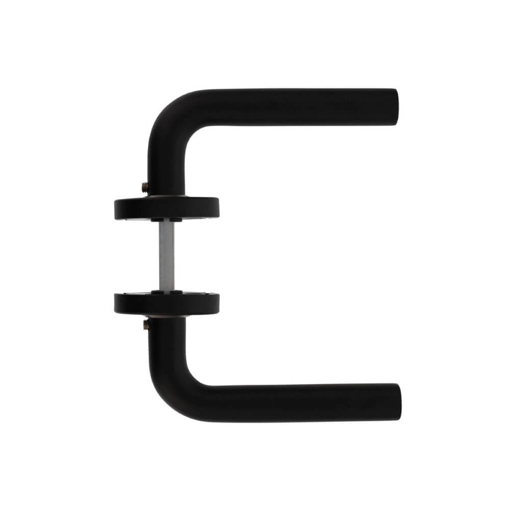 Strakke deurklink Luzern zwart Intersteel 8714186400548