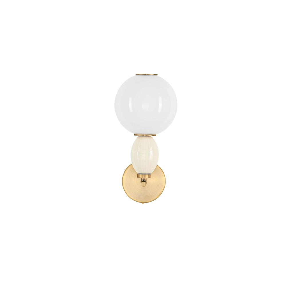 Wandlamp Obrie goud met wit Lyora 5212017484215
