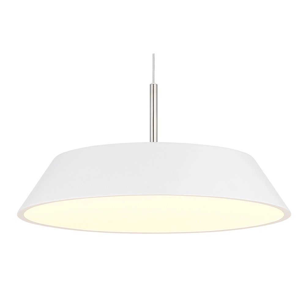 Strakke hanglamp Silena wit Ø 40cm Globo 9007371586233