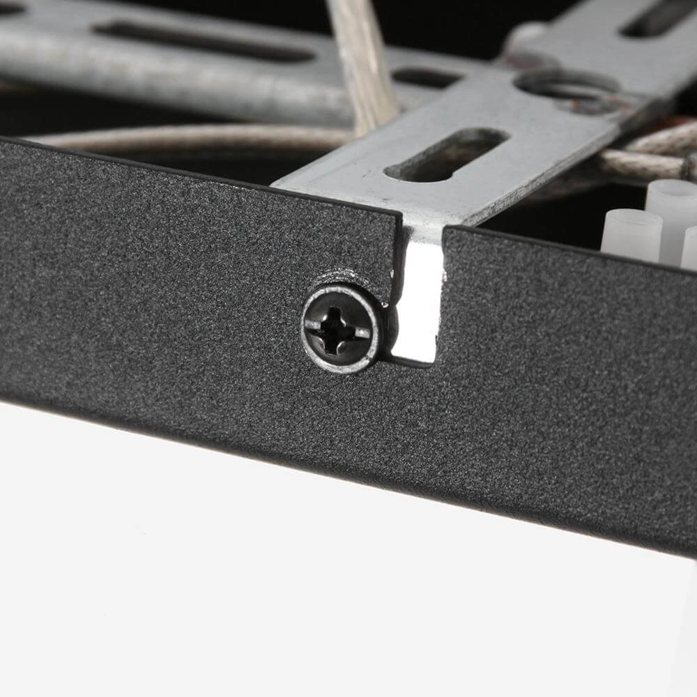 Hanglamp 3-lichts Stang zwart met kap lichtblauw Steinhauer 8712746175424