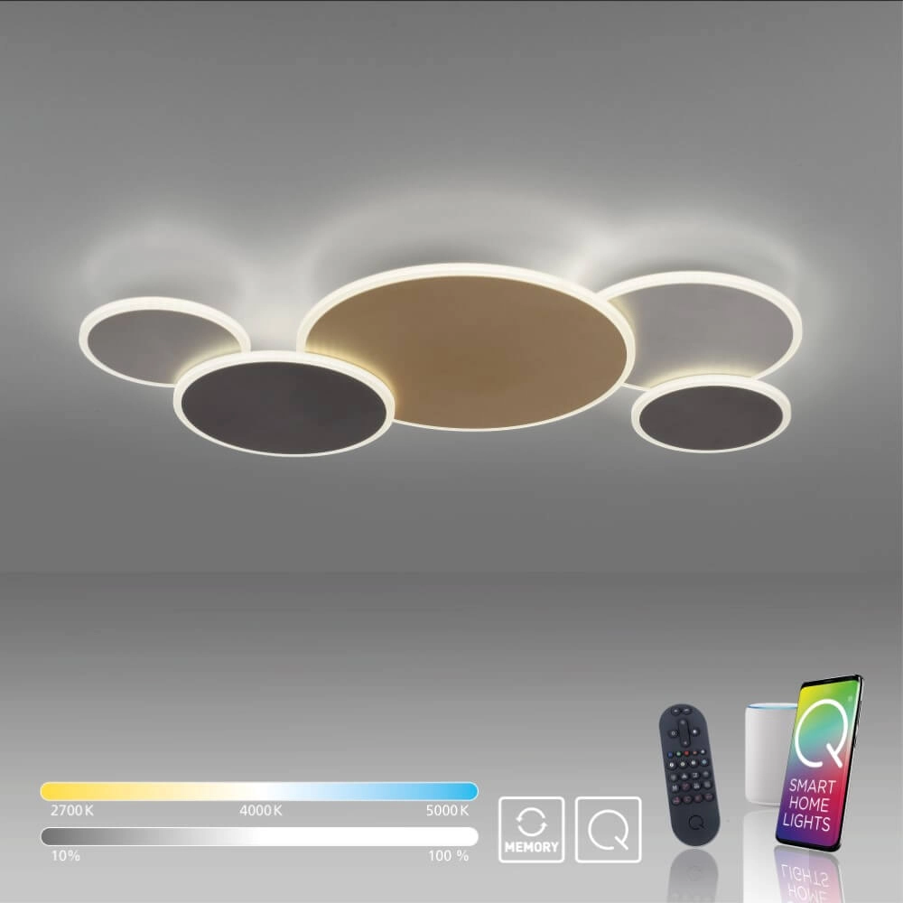 Design wandlamp Q-Piato 85cm Paul Neuhaus 4012248374528
