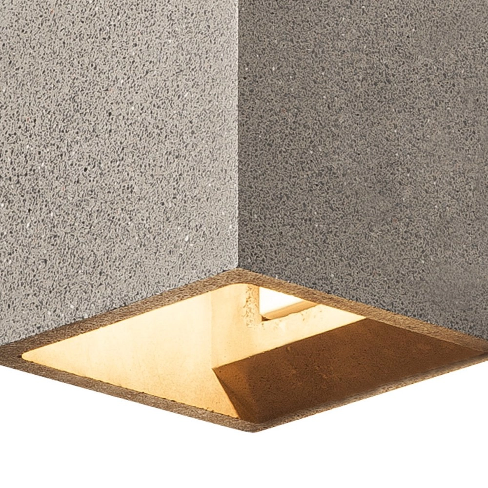 Wandlamp Solid Cube Up-Down zwart zandsteen SLV 4024163192033
