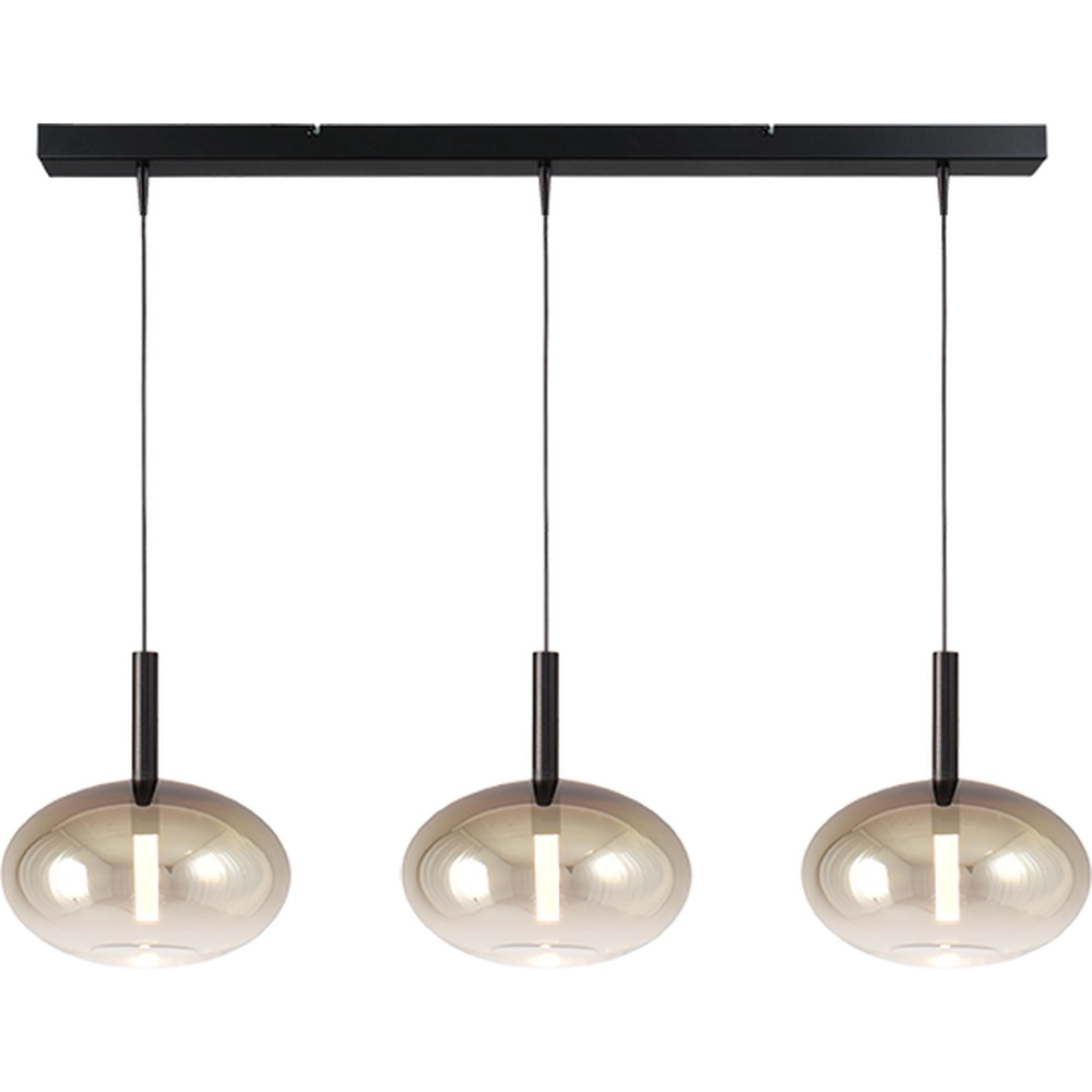 3L hanglamp Ø 24cm Lido Onion met gold-fading glas