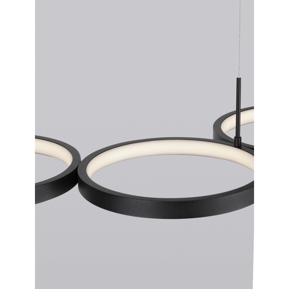 Moderne hanglamp Magnus zwart 84cm Lyora 5212017433183