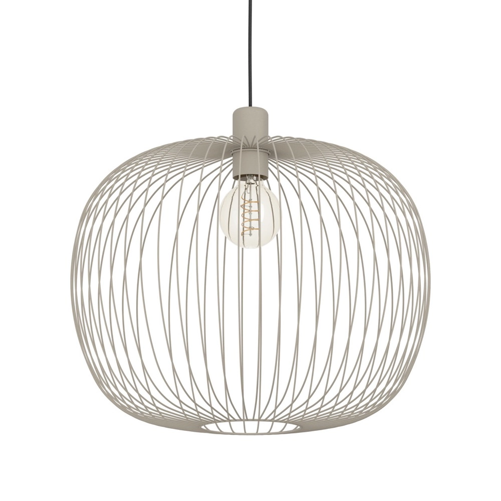 Draad hanglamp Lodods zand bruin Ø 45cm