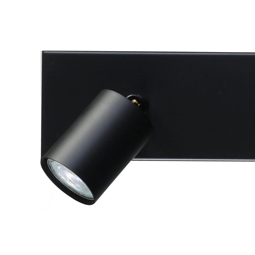 Plafondlamp zwart Bounce met 2 zwarte spots Masterlight 8718121209166