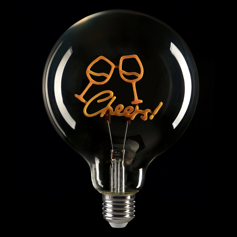 E27 lichtbron Lumopop "Cheers" geel Brilliant 4004353477652