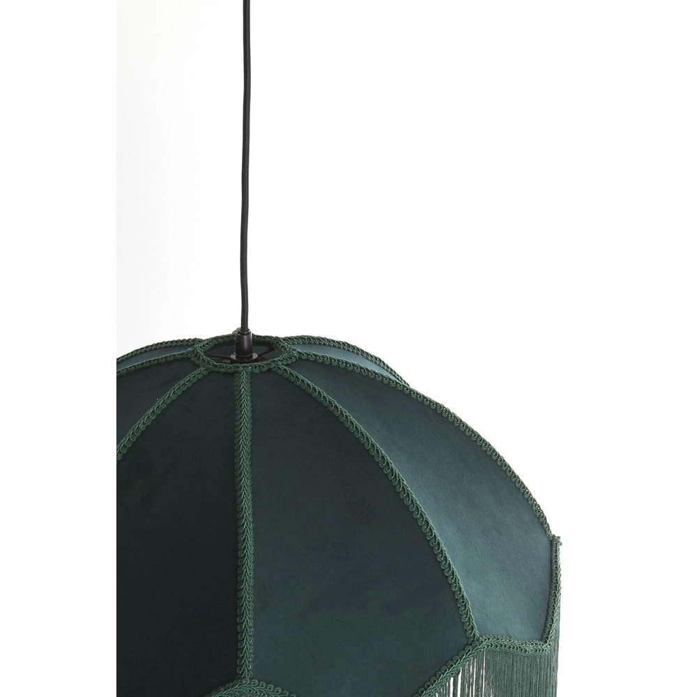 Hanglamp Malacia Ø 50cm - velvet groen Light & Living 8717807759285