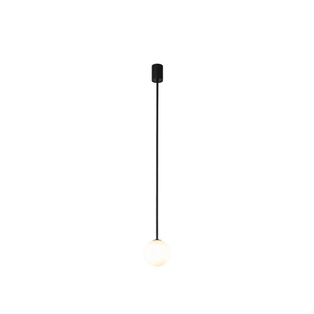 Glazen plafondlamp Kier M zwart - 96cm Lyora 5903139103077