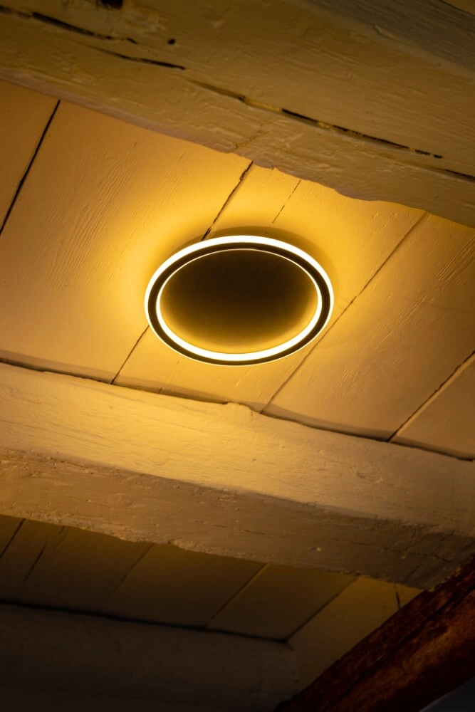 Ø 40cm led plafondlamp Lois 40cm zwart ETH 8720195303183