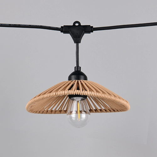 Lichtslinger Chain zwart met bruin 600cm Trio 4017807697612