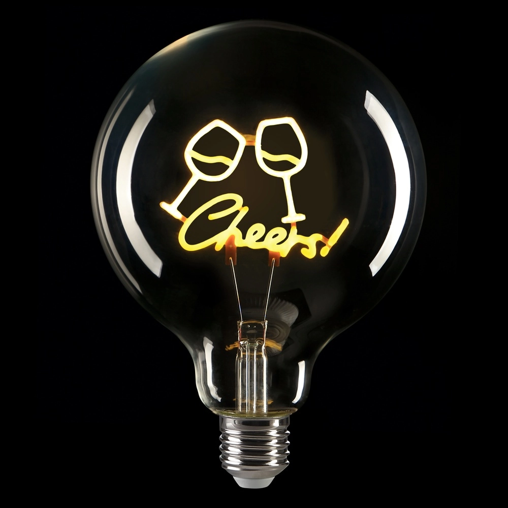 E27 lichtbron Lumopop "Cheers" geel Brilliant 4004353477652