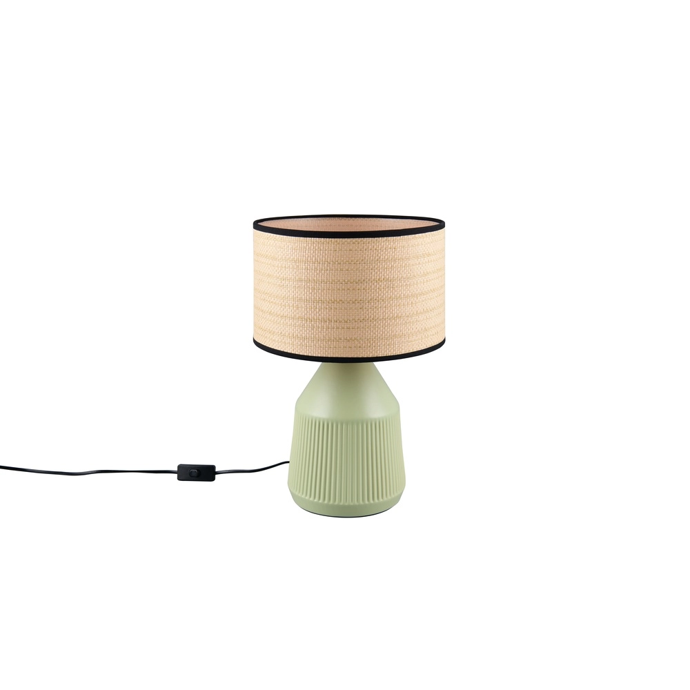 Tafellamp Formentera Ø 28cm groen Trio 4017807678130