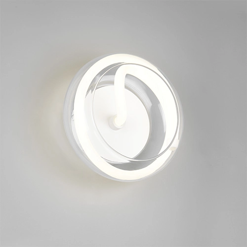 Design wandlamp Tarsia wit Ø 21,5cm