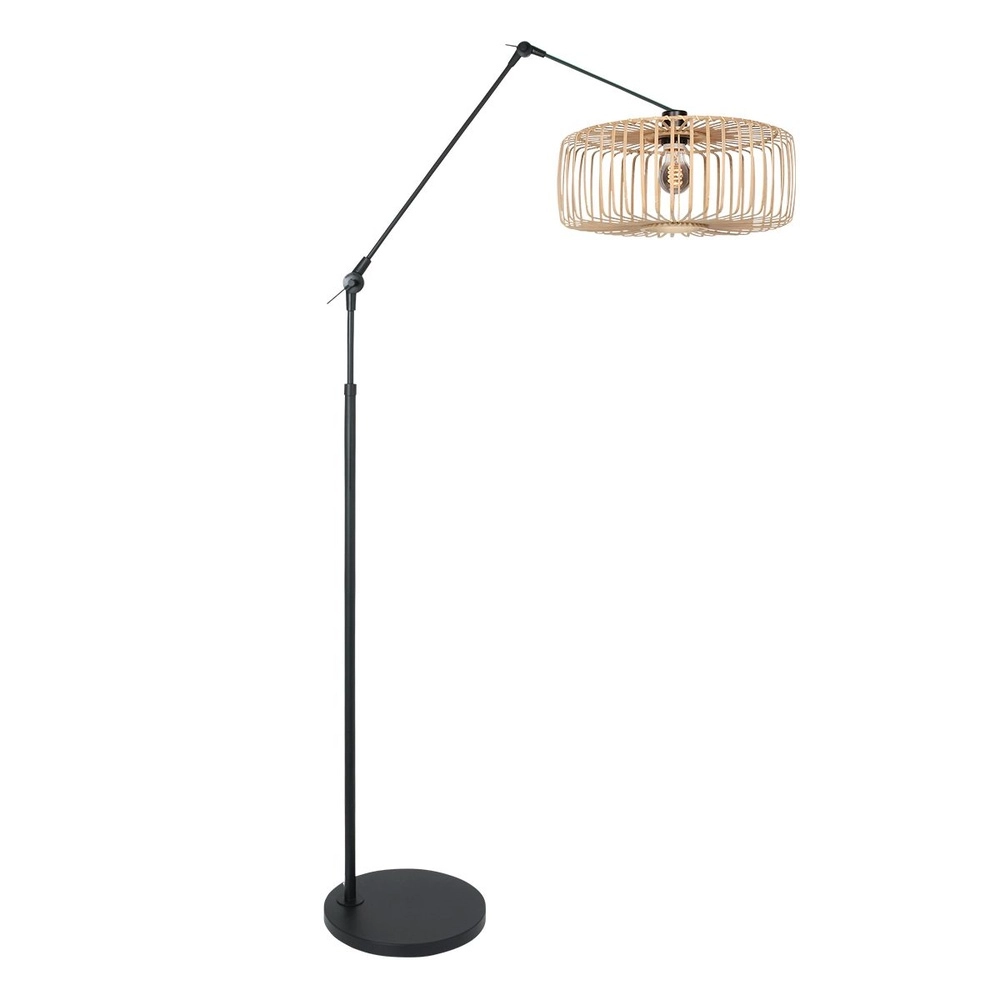 Vloerlamp Prestige Chic rotan kap Vloerlamp Prestige Chic rotan kap
