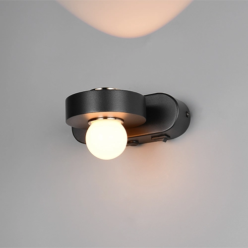 Wandlamp Arpino zwart 15cm