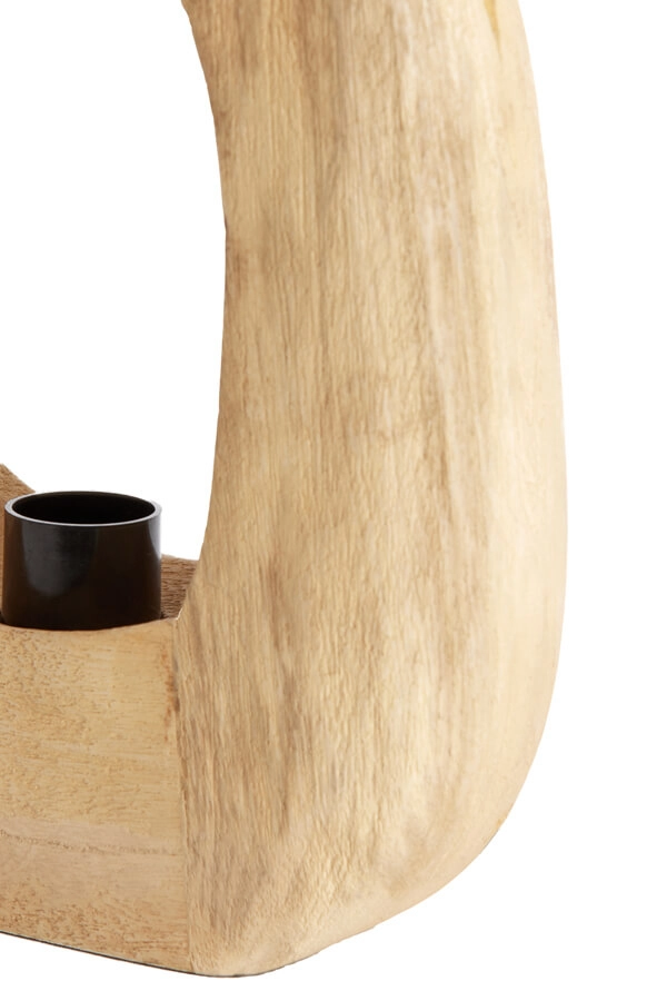 Licht houten tafellamp Kelafo 24 x 30cm Light & Living 8717807701093