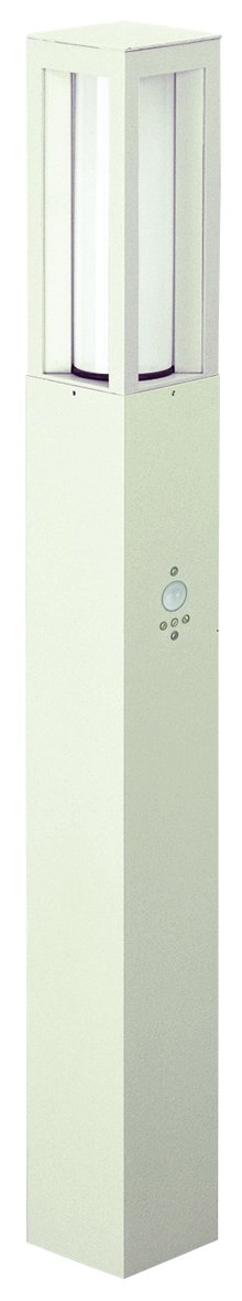 Buitenlamp met sensor staand Oblong wit
