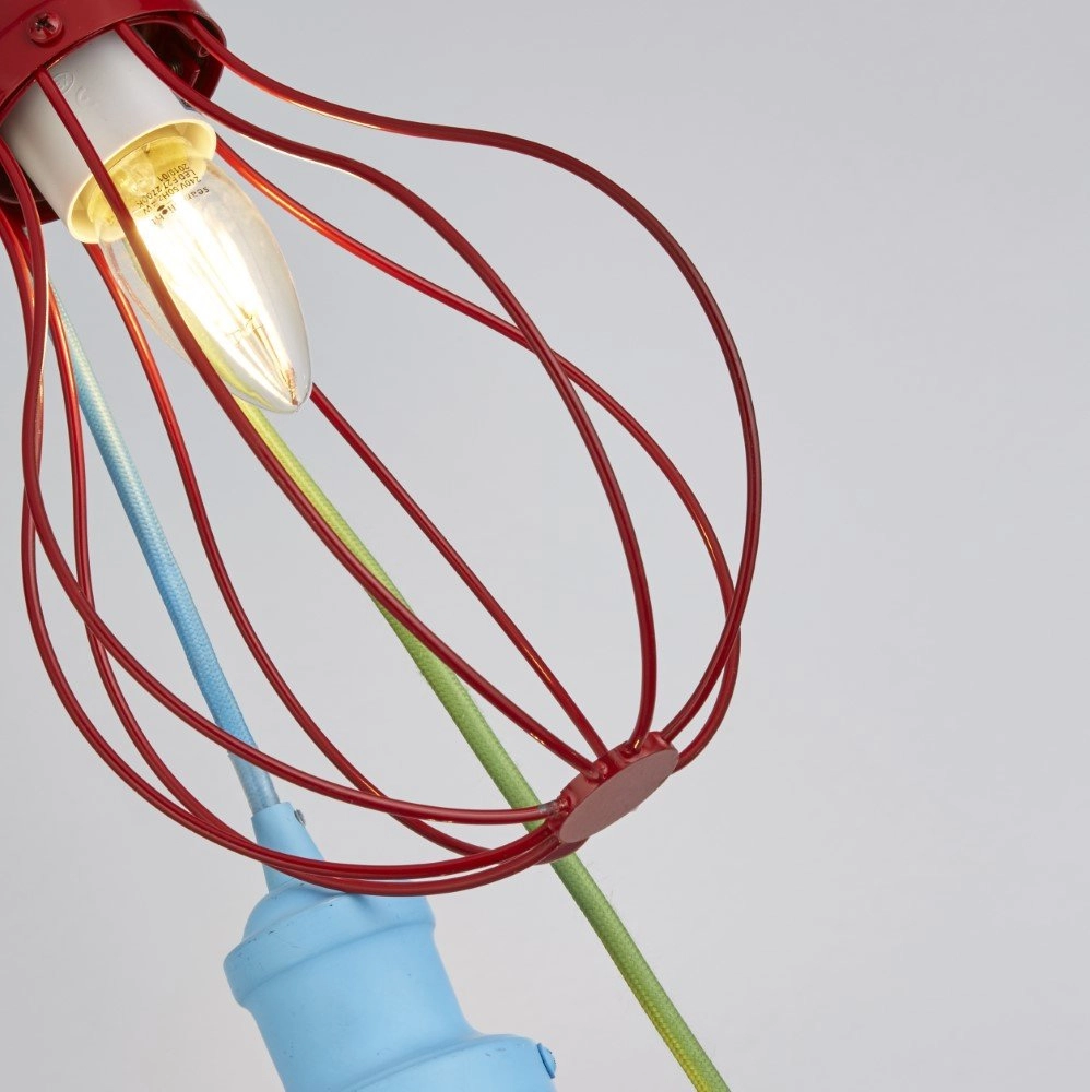 Kinderkamer hanglamp Kids 3-lichts gekleurd Searchlight 5053423167558