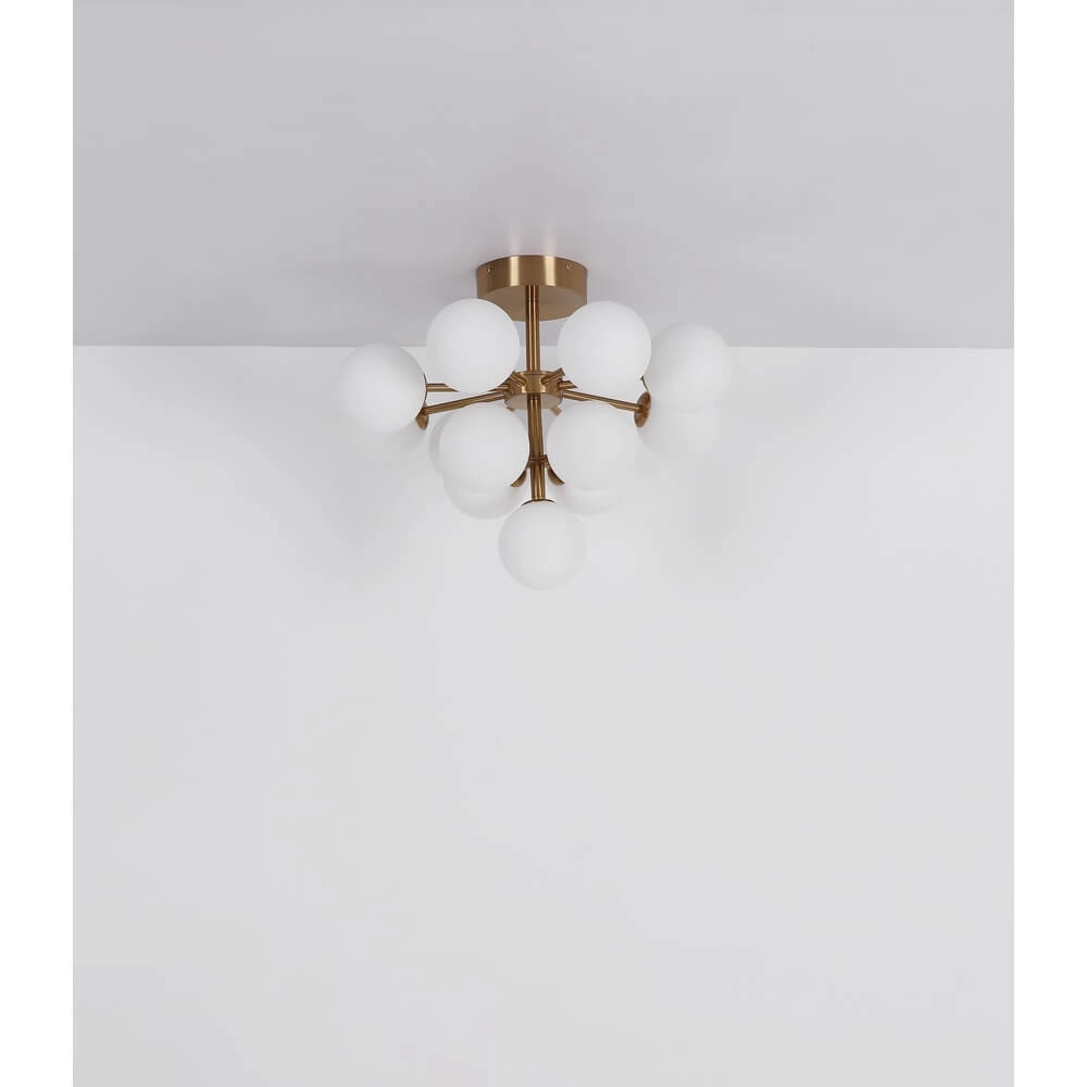 Zwarte plafondlamp Grappy 13-lichts Globo 9007371447121