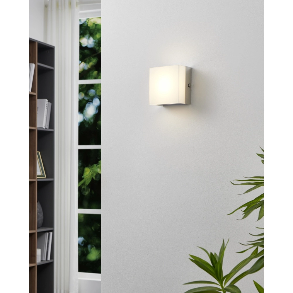 Strakke wandlamp Alea 2 chroom Eglo 9002759957476