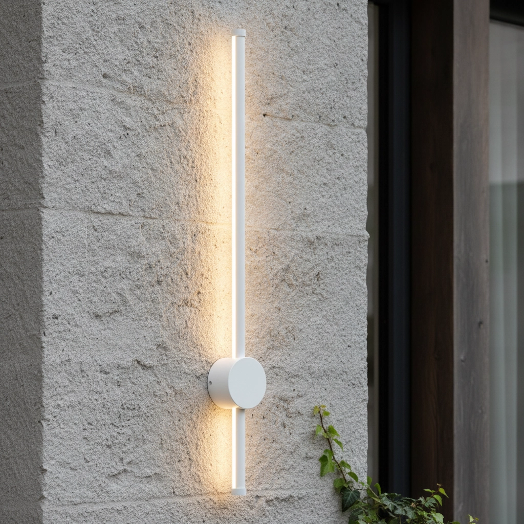 Design wandlamp Ridge wit 65cm