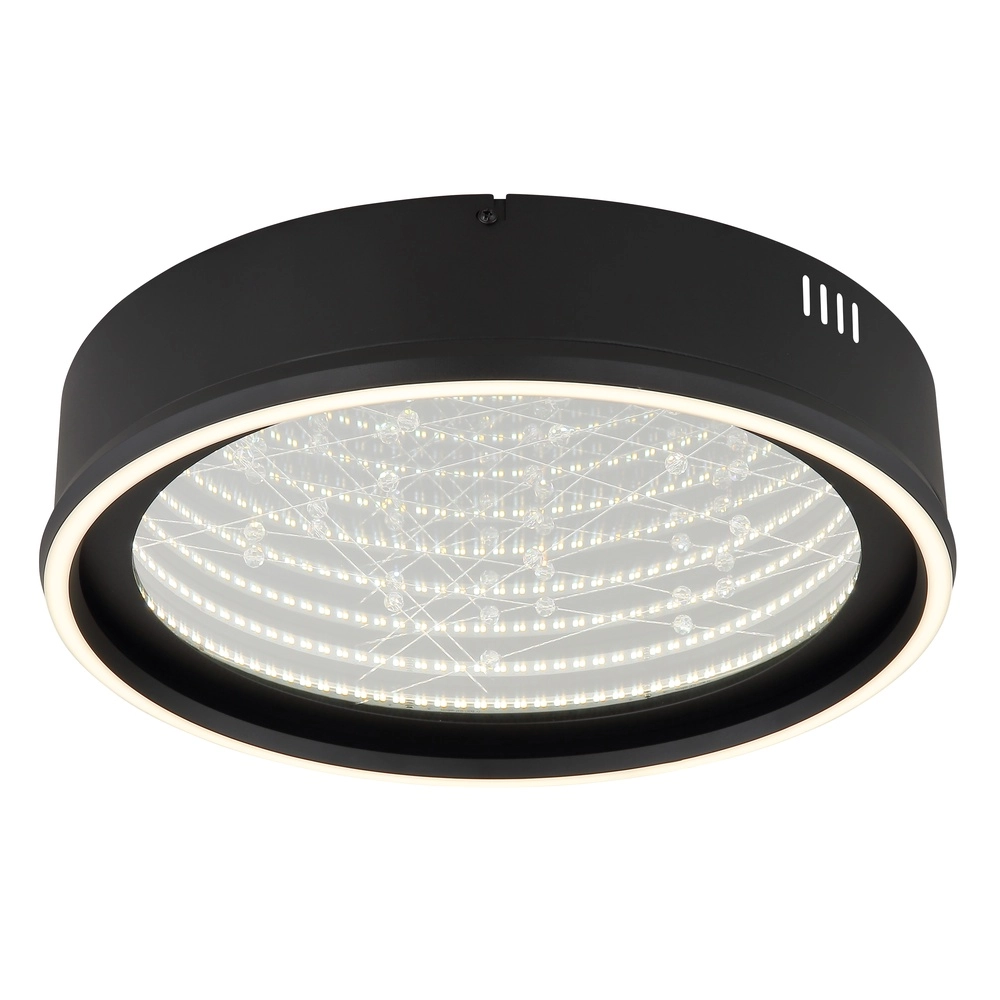 Plafondlamp Mirrora zwart Ø 40cm